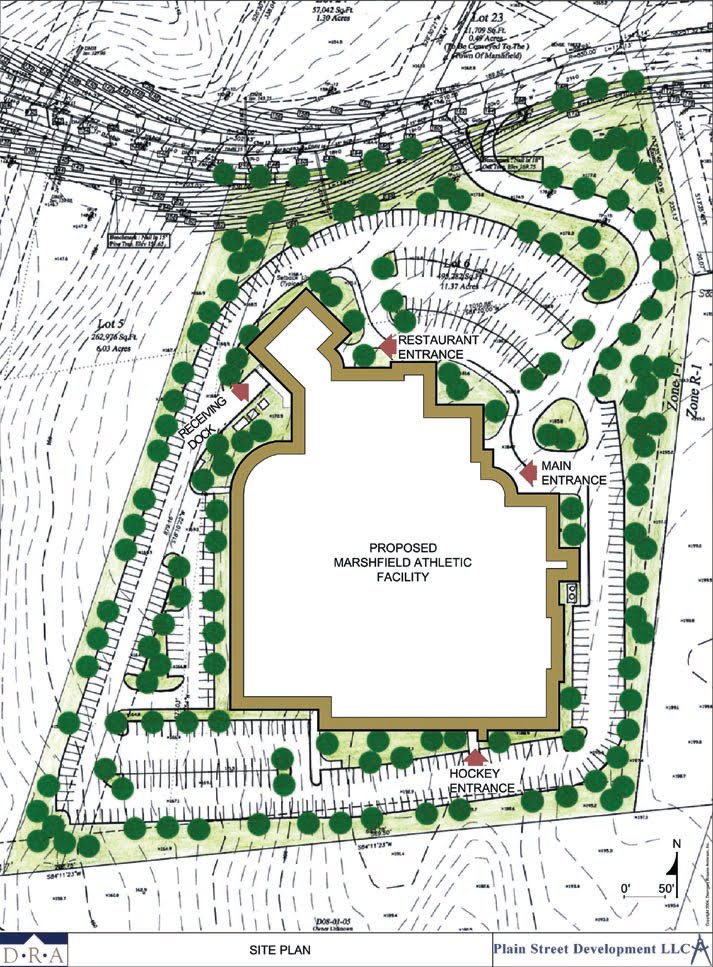 Marshfield Athletic Facility Site Plan